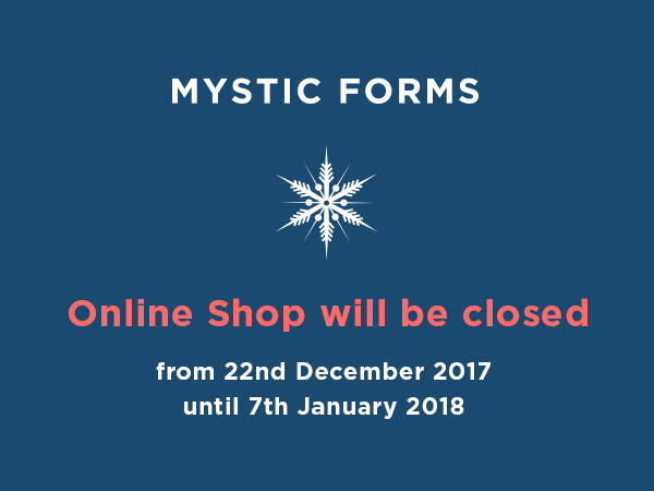 Online Shop will be closed until 7th Jan 2018