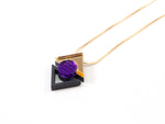 FORM075 KHUFU I Necklace - Gold, Purple