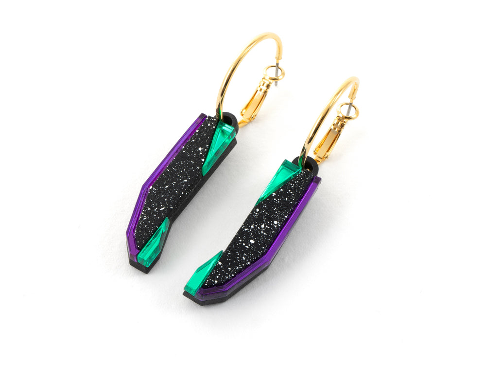 MFEVA001 PYLON Hoops - Black, Purple, Green
