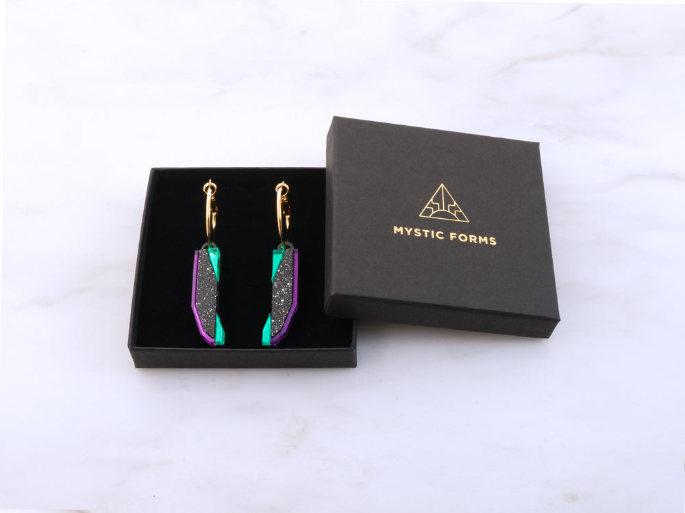 MFEVA001 PYLON Hoops - Black, Purple, Green