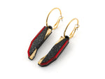 MFEVA001 PYLON Hoops - Black, Red, Gold