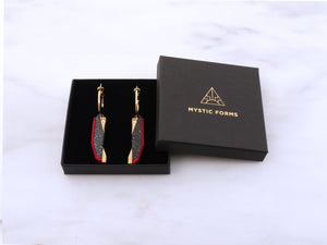 MFEVA001 PYLON Hoops - Black, Red, Gold