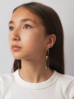 MFEVA001 PYLON Hoops - Black, Red, Gold