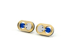 MFEVA003 SAKIEL Studs - Gold, Blue