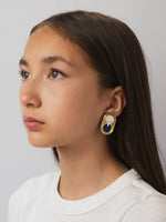 MFEVA003 SAKIEL Studs - Gold, Blue