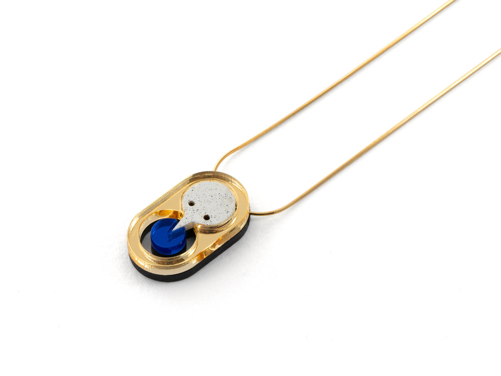 MFEVA004 SAKIEL Necklace - Gold, Blue