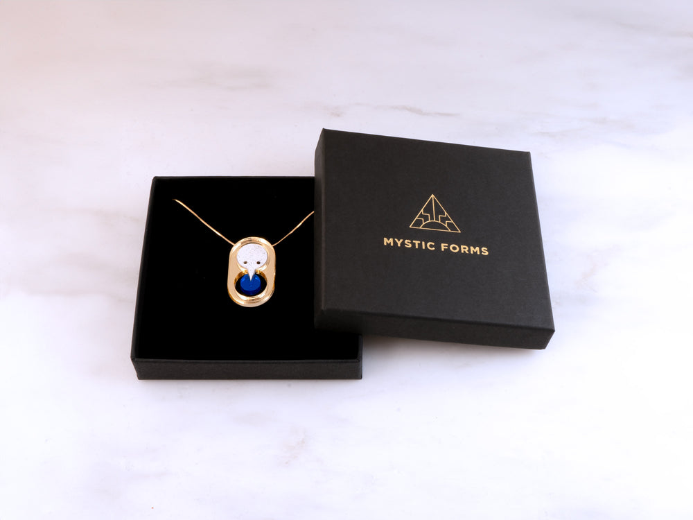 MFEVA004 SAKIEL Necklace - Gold, Blue