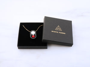 MFEVA004 SAKIEL Necklace - Black, Red