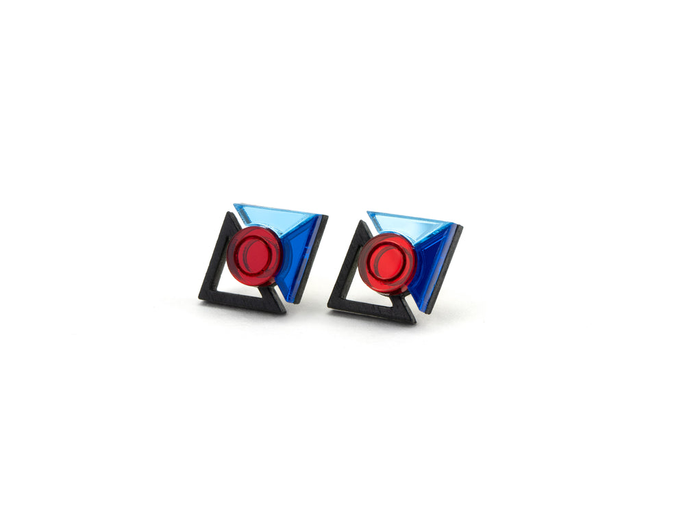 MFEVA005 RAMIEL Studs - Iceblue, Blue, Red
