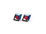 MFEVA005 RAMIEL Studs - Iceblue, Blue, Red