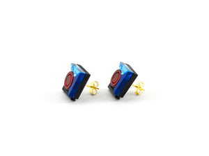 MFEVA005 RAMIEL Studs - Iceblue, Blue, Red