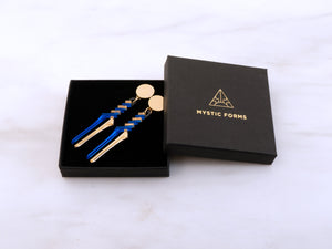 MFEVA007 LONGINUS SPEAR Studs - Blue, Gold