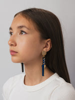 MFEVA007 LONGINUS SPEAR Studs - Blue, Gold