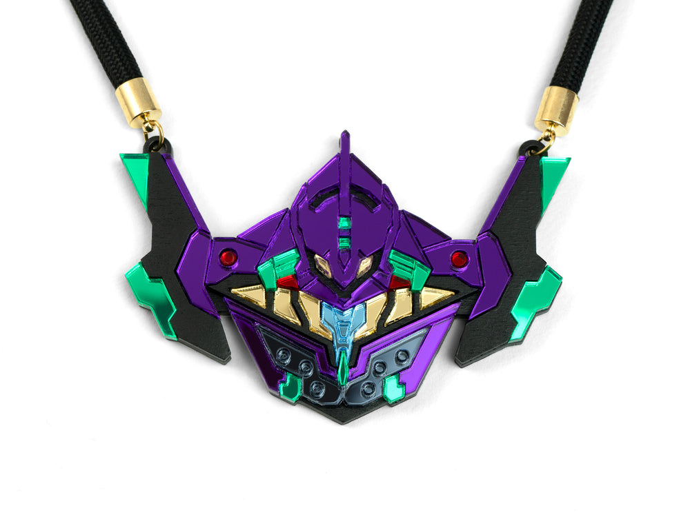 MFEVA008 EVA01 Necklace - Purple, Green