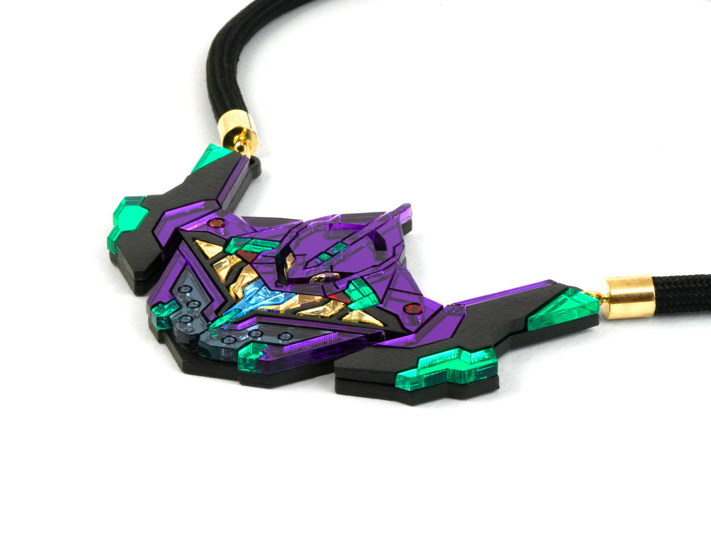 MFEVA008 EVA01 Necklace - Purple, Green