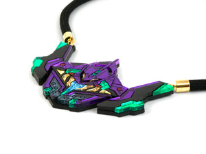 MFEVA008 EVA01 Necklace - Purple, Green