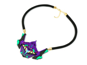 MFEVA008 EVA01 Necklace - Purple, Green