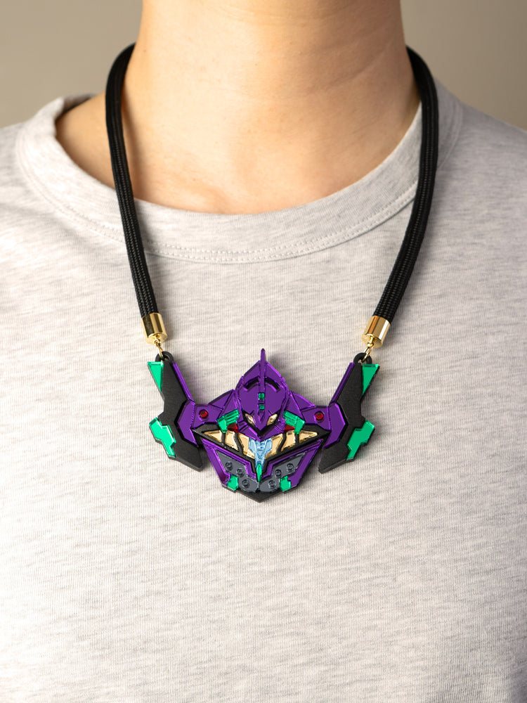 MFEVA008 EVA01 Necklace - Purple, Green