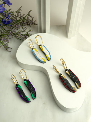 MFEVA001 PYLON Hoops - Black, Purple, Green