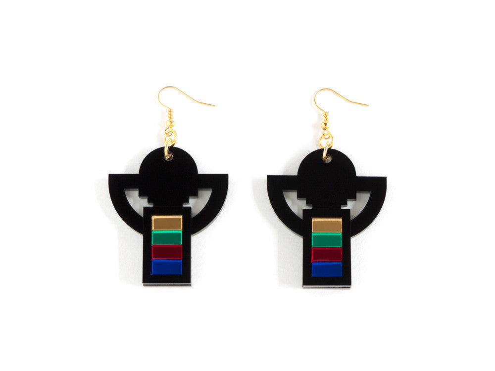 FORM005 Earrings - Multi-colour