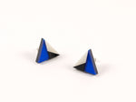 FORM011 Earrings - Blue, Black, Ivory
