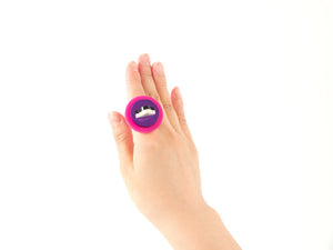 FORM012 Ring - Pink and Purple