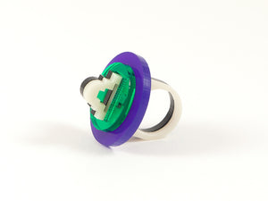 FORM012 Ring - Purple and Green