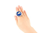 FORM012 Ring - Silver and Blue
