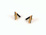 FORM014 Earrings - Gold, Black, Ivory