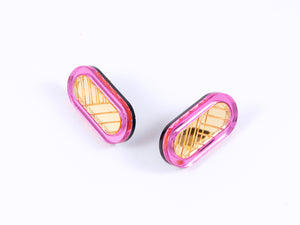 FORM045 Earrings - Babypink, Gold