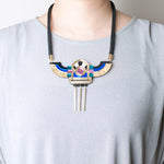 FORM051 Necklace - Gold, Teal, Babypink, Blue