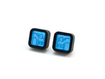 FORM052 KIMI Stud Earrings - Ice Blue