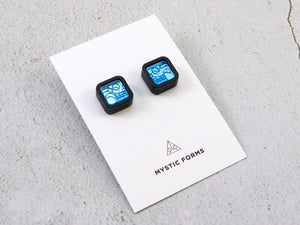 FORM052 KIMI Stud Earrings - Ice Blue