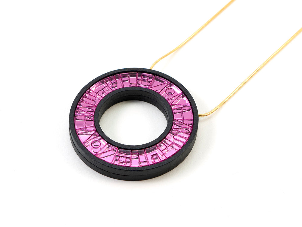 FORM065 PELOTA Necklace - Babypink