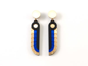 FORM069 MA'AT Stud Earrings - Blue