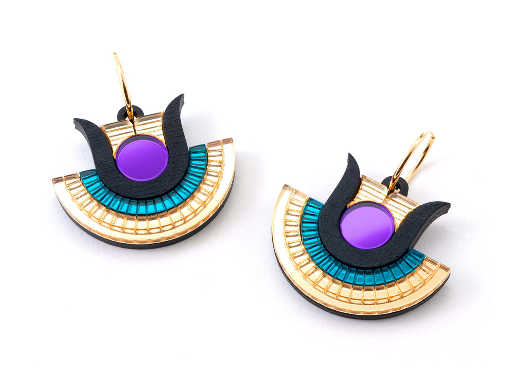 FORM071 HATHOR Hoops - Purple, Teal