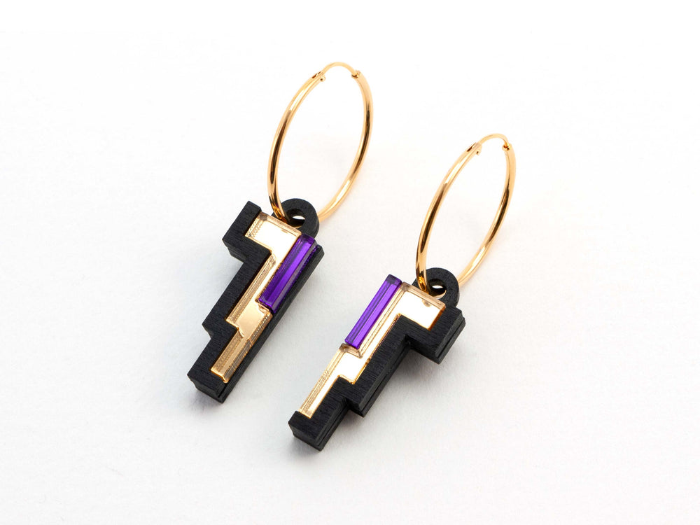 FORM072 ISIS Hoops - Gold, Purple