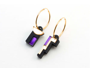 FORM072 ISIS Hoops - Gold, Purple