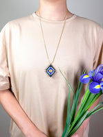 FORM077 KHUFU II Necklace - Blue, Gold