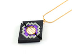 FORM077 KHUFU II Necklace - Gold, Purple