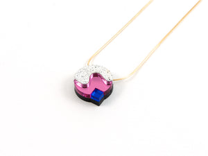 FORM082  BUBBLE Necklace - White, Babypink, Blue