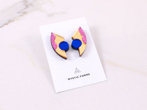 FORM083 TWILIGHT Studs - Babypink, Gold, Blue
