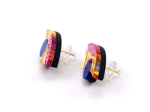 FORM083 TWILIGHT Studs - Babypink, Gold, Blue