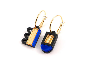 FORM086 NAGISA Hoops - Gold, Blue